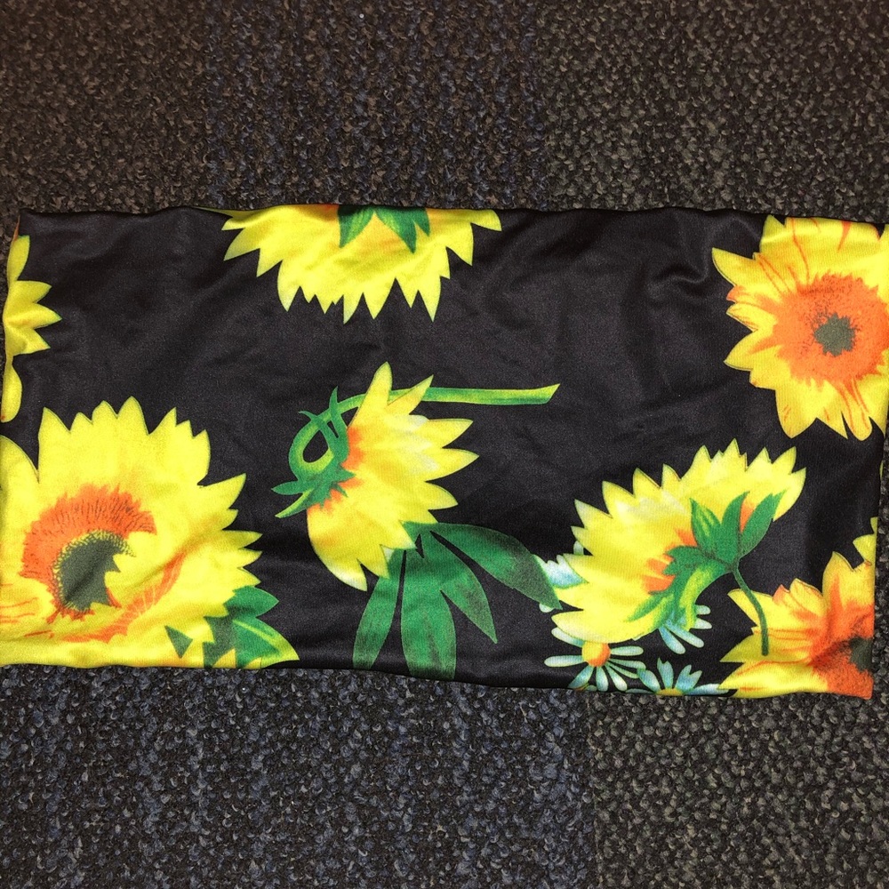 Sunflower tube top